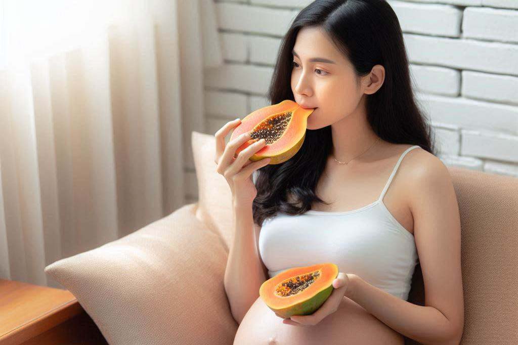 Pregnant women should eat papaya carefully and reasonably to maximize health benefits without risk. Photo - AI: Ngoc Thuy