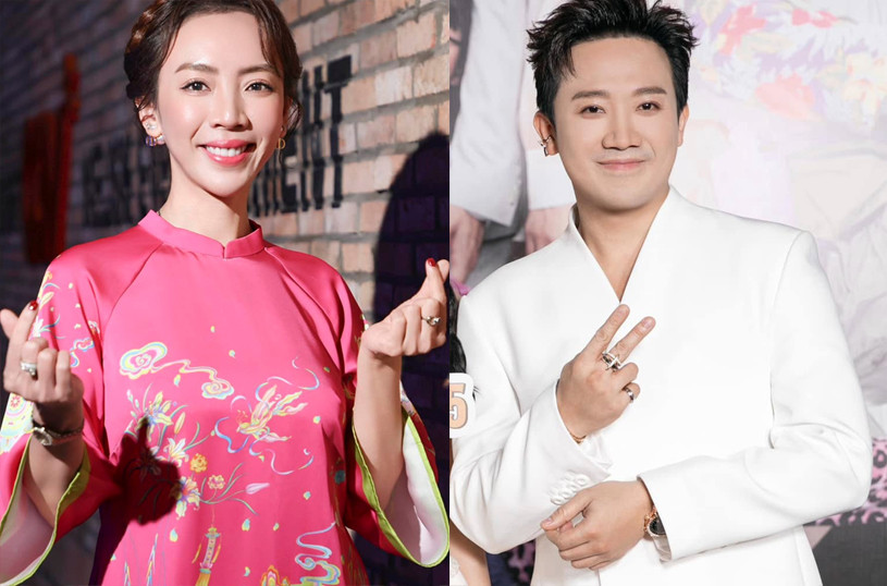 Thu Trang and Tran Thanh. Photo: Producer.