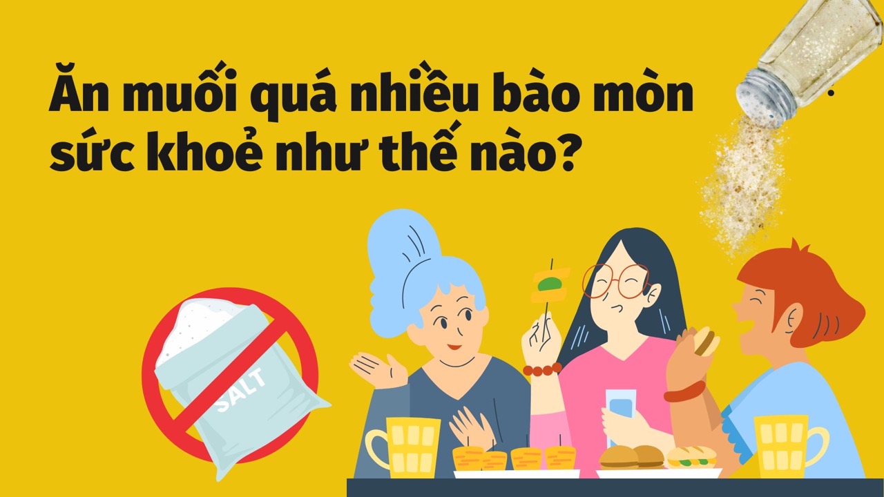 Eating too much salt can increase the risk of chronic disease. Graphic photo: HUONG SON