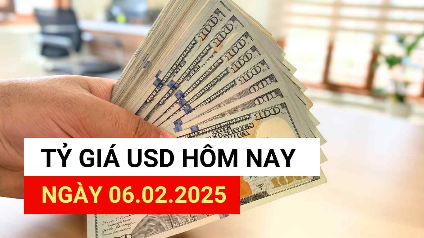 USD exchange rate today 6.2.2025.
