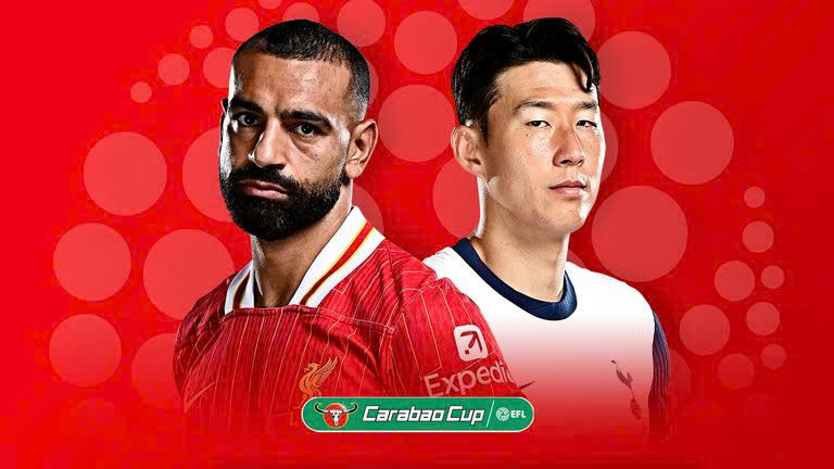 Liverpool face Tottenham in the Carabao Cup. Photo: Sky Sports