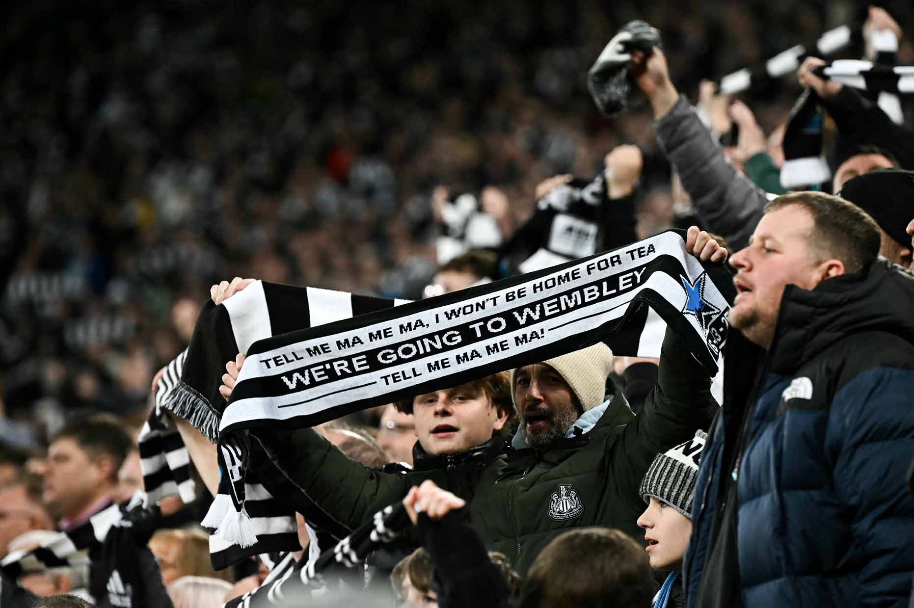 Mot lan nua, Newcastle lai den Wembley. Anh: AFP