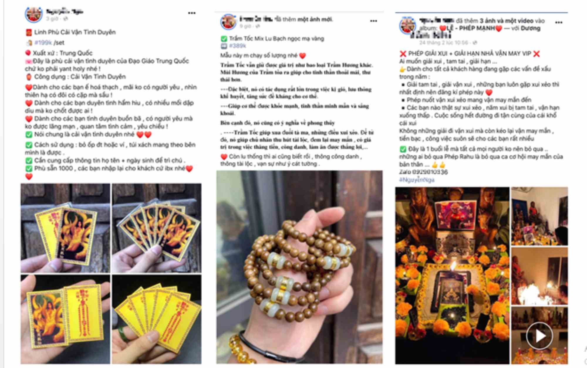 Many Facebook page owners advertise that they can “magically” transform items and sell them to buyers. Photo: Huong Nha