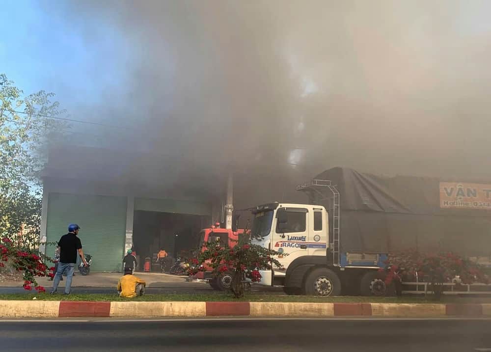 Fire scene. Photo: Bao Trung