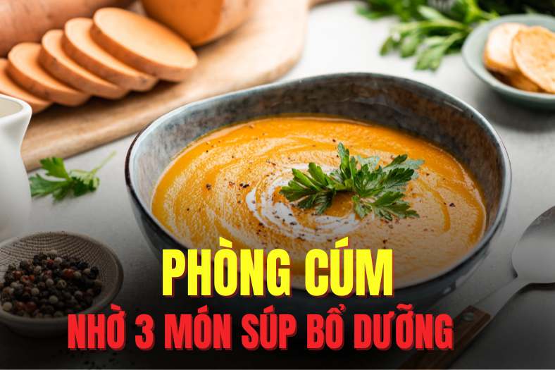 Influenza prevention effectively thanks to the following 3 nutritious soups. Graphic: Hai Ly