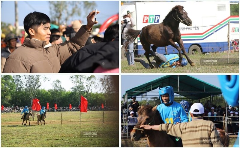 The traditional horse racing festival in Go Thi Thung (Tuy A district, Phu Yen) takes place on the 9th day of the Lunar New Year every year. Photo: Hoai Luan