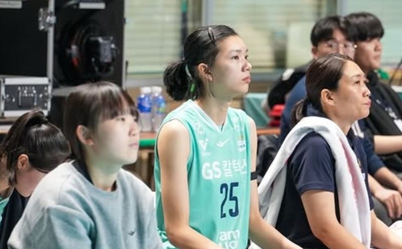 Middle blocker Tran Thi Bich Thuy. Photo: GS Caltex Kixx