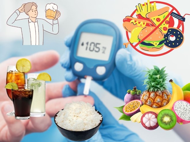 Food choices are one of the best ways to control blood sugar. Graphics: Huong Giang