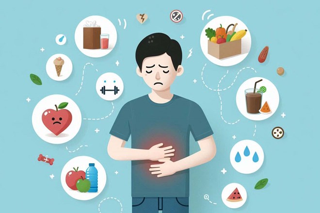 Gastroparesis is a dysfunction of the stomach, making it unable to digest food effectively. Photo - AI: Ngoc Thuy