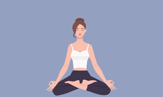 Yoga nhẹ nhàng trước khi ngủ sẽ giúp cơ thể có giấc ngủ sâu hơn. Ảnh đồ hoạ: HÀ MY
