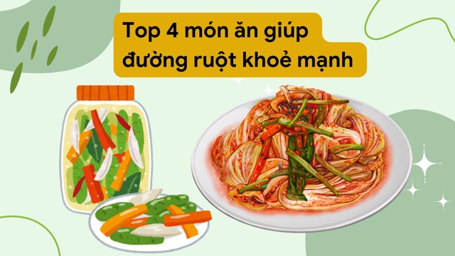 Kimchi can help the intestine healthy. Graphic photo: Ha My