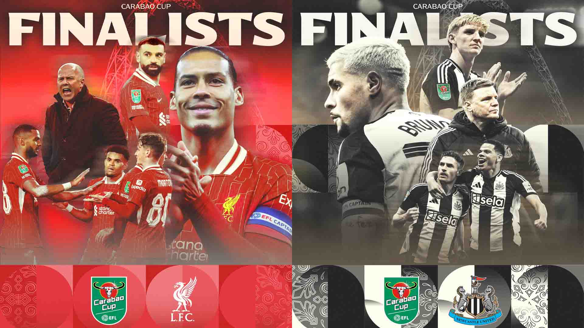 Liverpool and Newcastle are the two teams in the final. Photo: League Cup