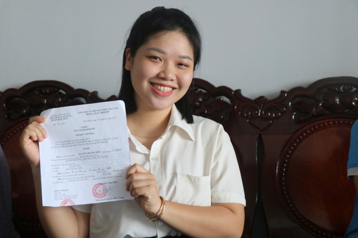 Nguyen Thi Thu Hien (23 tuoi, phuong Binh Thuy, quan Binh Thuy). Anh: Ta Quang