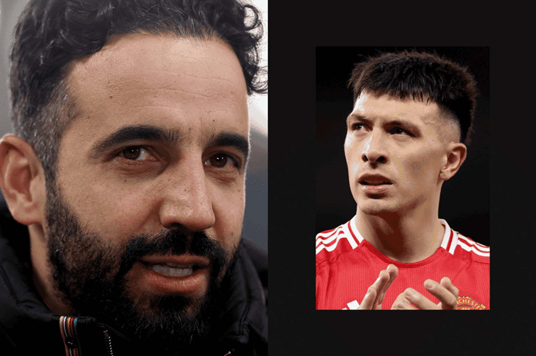 Ruben Amorim faced the difficult problem when Lisandro Martinez injured ACL and rested the season. Photo: The Athletic