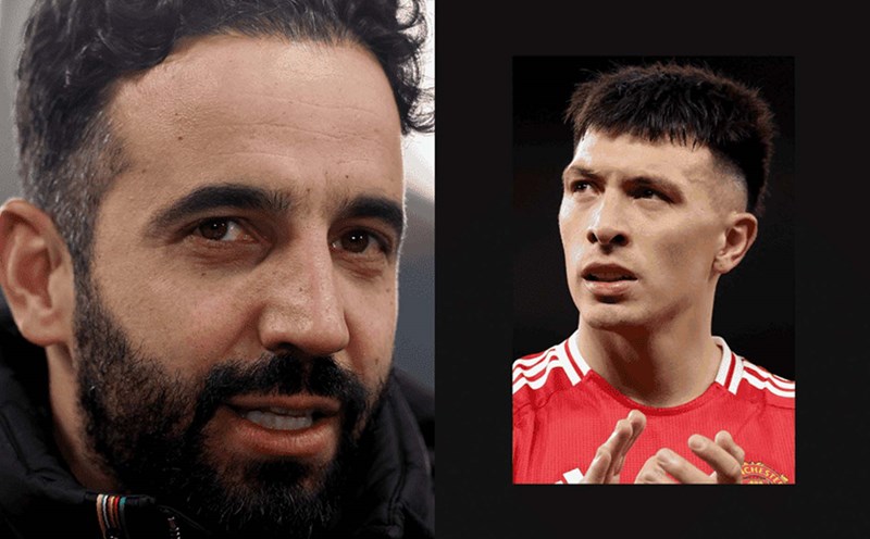 Ruben Amorim faced the difficult problem when Lisandro Martinez injured ACL and rested the season. Photo: The Athletic