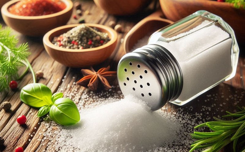 Salt with low sodium content is a good choice for those who want to reduce the amount of sodium and maintain the salty taste in the dishes. Photo - AI: Ngoc Thuy