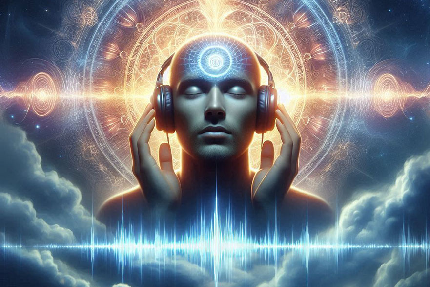 Hearing sounds at the frequency of 852Hz helps reduce anxiety and improve sleep quality. Photo - AI: Ngoc Thuy