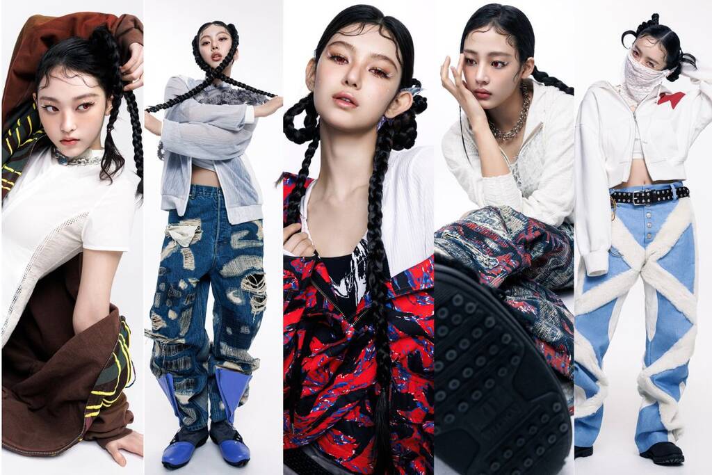 The promotional image of 5 Newjeans members with the new group "Njz". Photo: Instagram