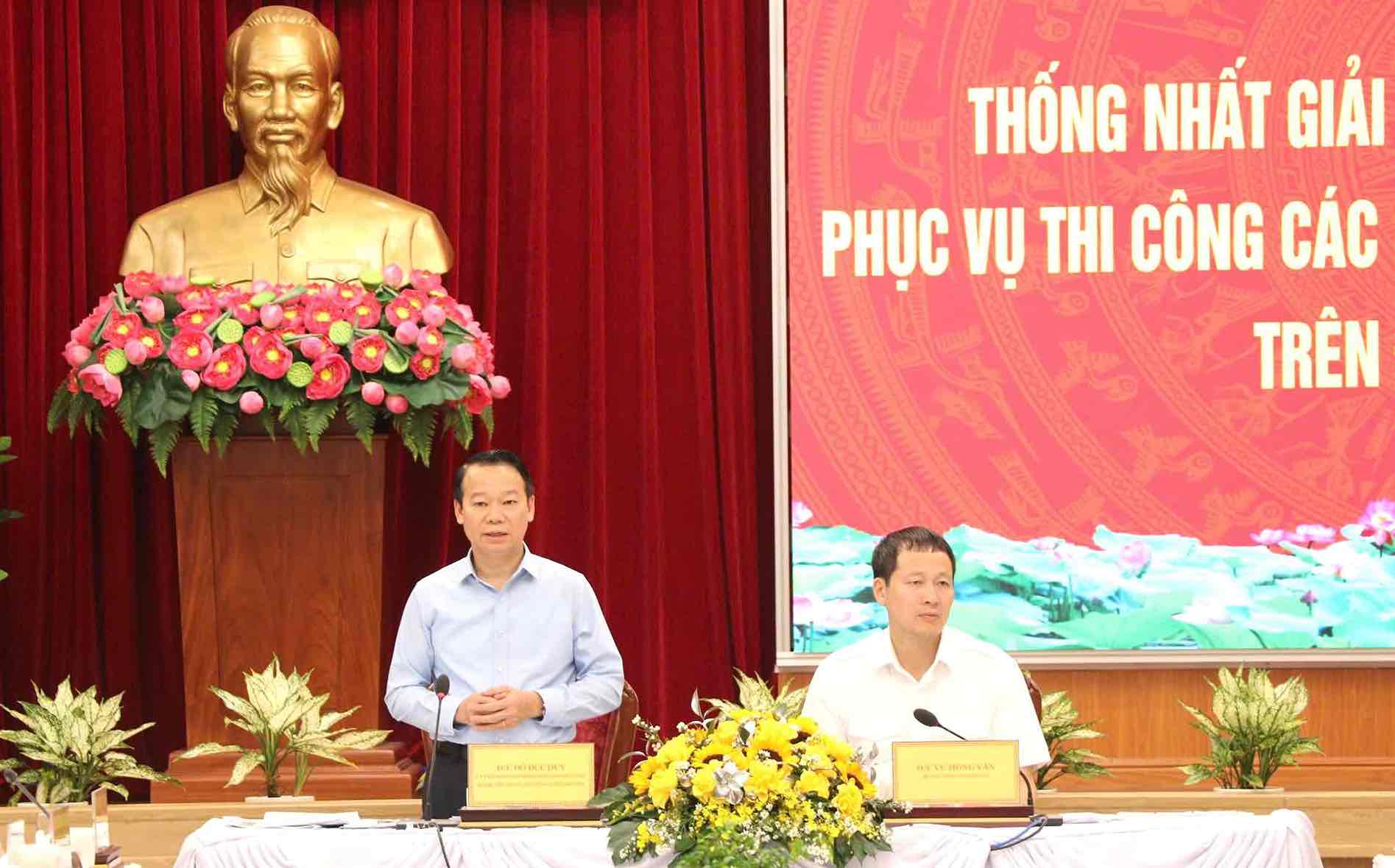 Bo truong Bo Tai nguyen va Moi truong Do Duc Duy phat bieu tai hoi nghi. Anh: HAC