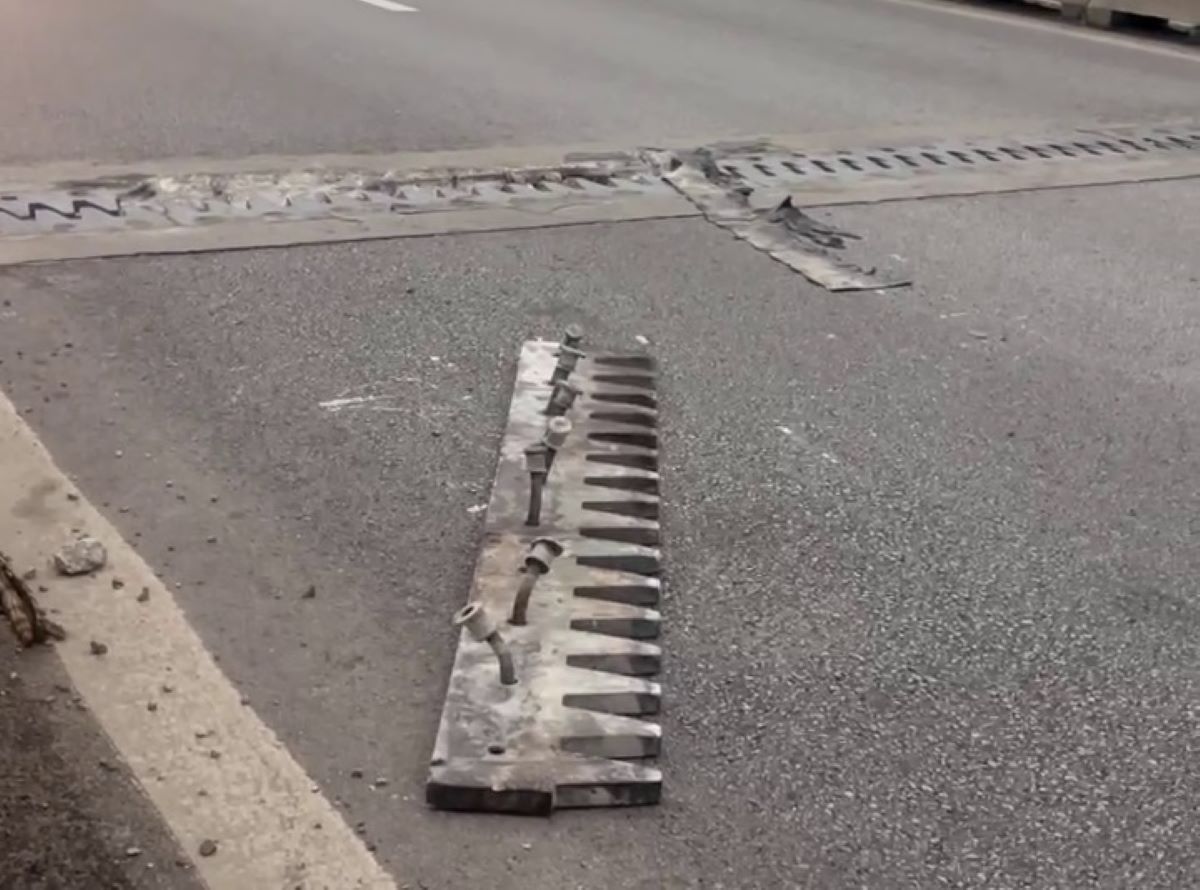 The time when the expansion slot was on the highway. Photo: driver provided