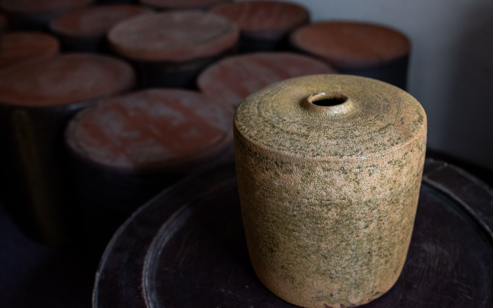 Phu Lang ceramic works displayed. Photo: Artistay