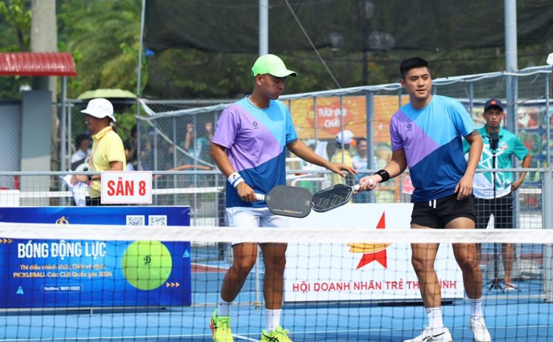 Pickleball is creating a fever and creating a vibrant market over the past time. In the photo, the Pickleball Championships of the National Club 2024. Photo: Organizing Committee