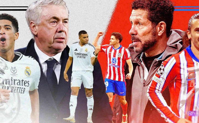 Real Madrid confronted Atletico Madrid in La Liga.  Photo: Opta