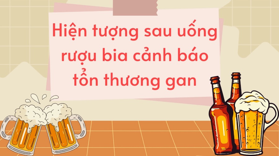 The phenomenon after drinking alcohol warn liver damage