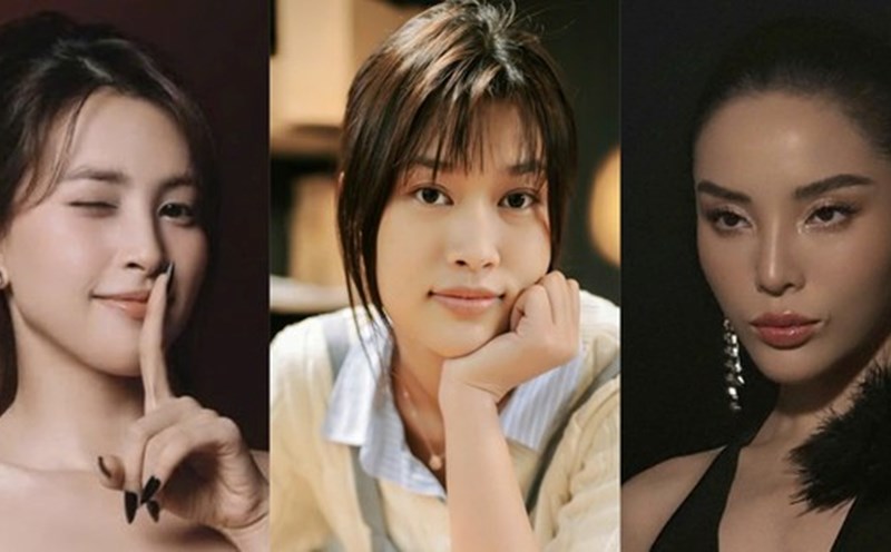 Miss Vietnam Tran Tieu Vy, Miss Hoa Binh Doan Thien An and Miss Universe Nguyen Cao Ky Duyen participated in the festival race. Photo: Manufacturer