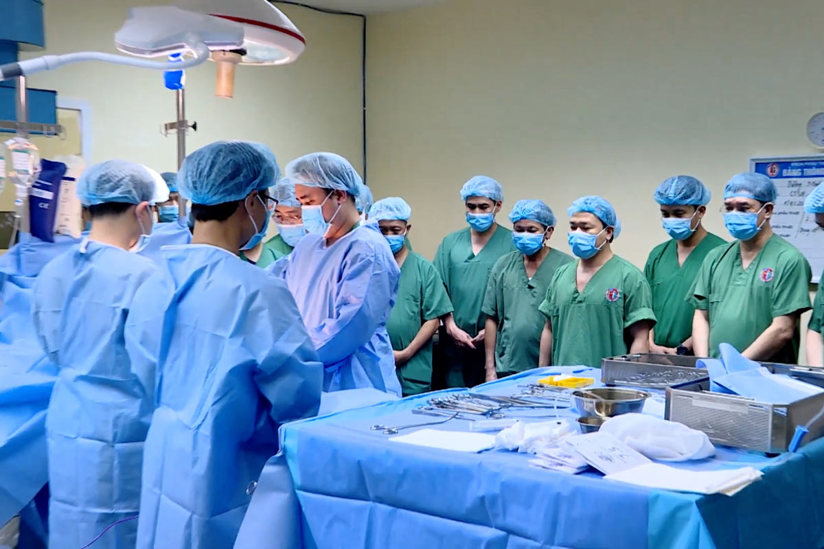 Một ca ghép tạng tại Bệnh viện Việt Nam Thụy Điển Uông Bí (Quảng Ninh). Ảnh: CDC Quảng Ninh