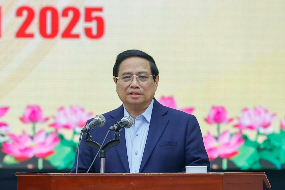 Member of the Politburo, Prime Minister Pham Minh Chinh asked Quang Nam province to complete the arrangement and streamline of the apparatus in February. Photo: VGPP