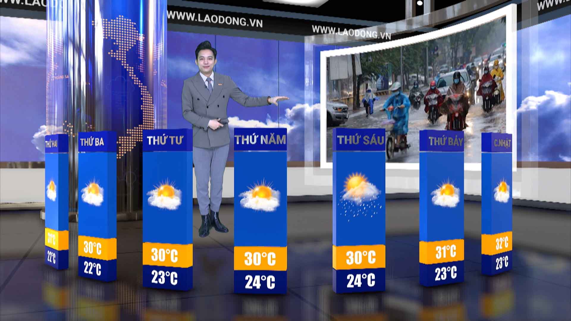 Weekly weather forecasts from 10.2-16.2