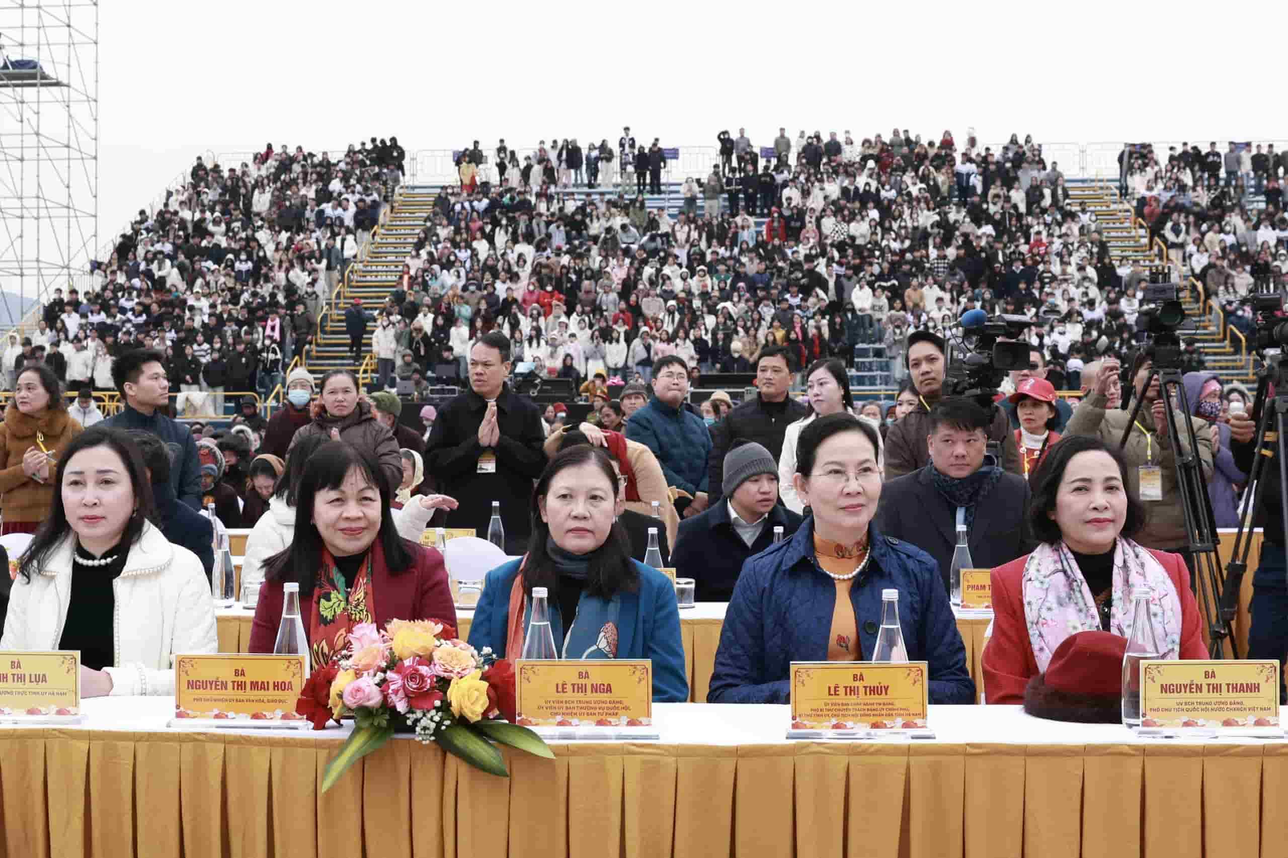Delegates attending the opening ceremony of the Spring Festival 2025. Photo: Nguyen Hai