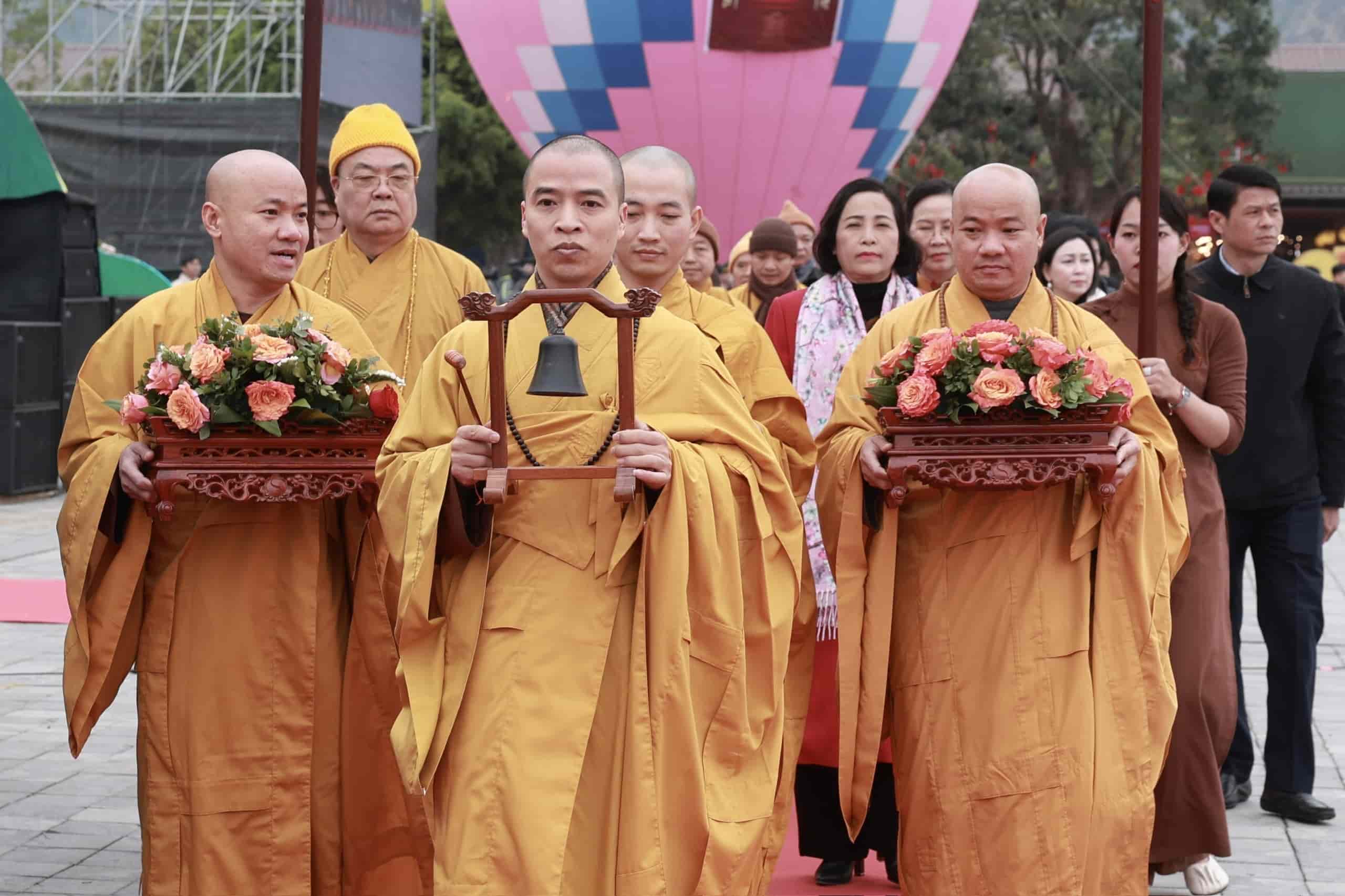 Cac nghi le trong chuong trinh khai mac Hoi Xuan Tam Chuc 2025. Anh: Nguyen Hai