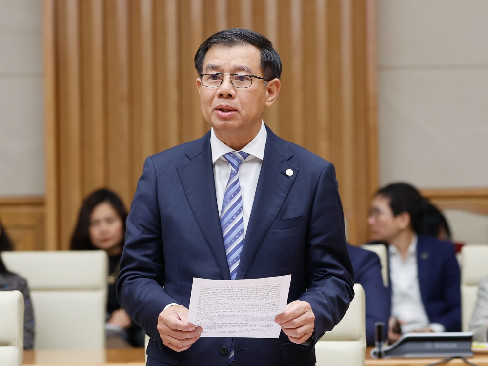 Mr. Nguyen Viet Quang - General Director of Vingroup Group determined to improve the localization rate for VinFast electric vehicles as the key to sustainable development. Photo: VGP/Nhat Bac