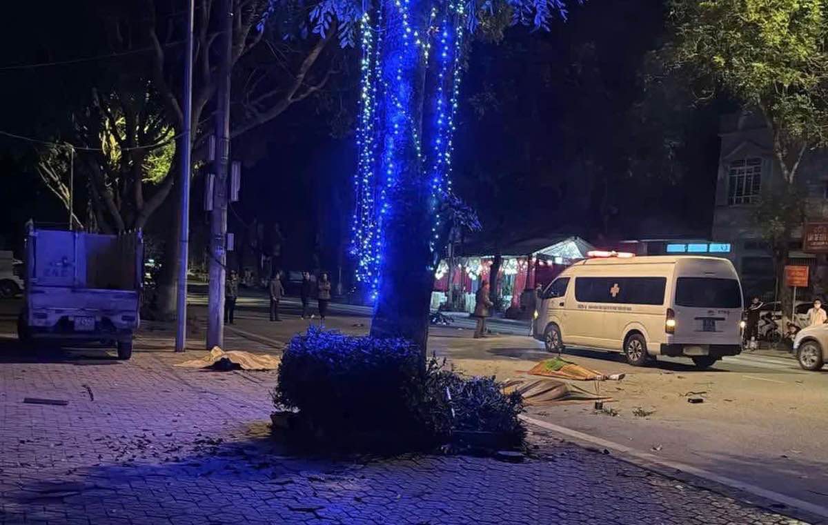 The scene of the accident caused 3 deaths in Lao Cai. Photo: people supply