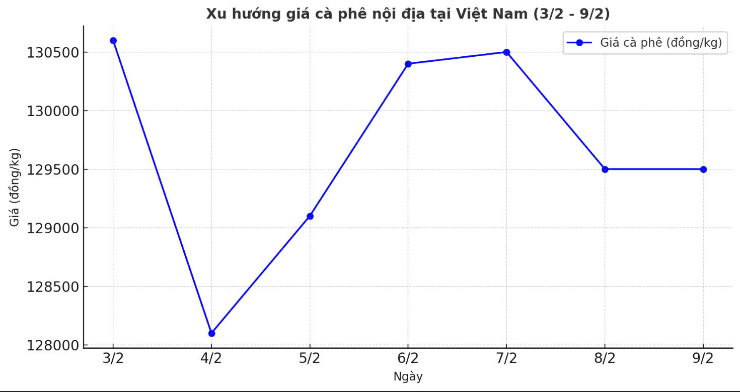 Tong ket thi truong ca phe trong nuoc tu ngay 3.2-9.2. Thiet ke: Thanh Binh.