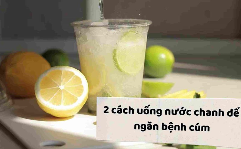 2 ways to drink lemon juice to prevent the flu.
