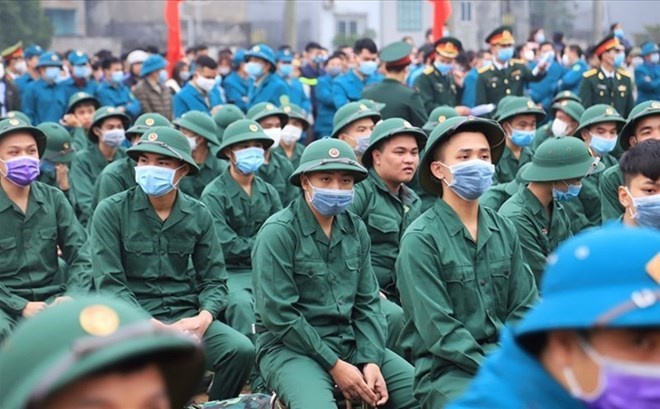 The district military service council has the task of assisting the district -level People's Committee to perform the task of recruiting citizens to enlist and perform the obligation to join the People's Public Security. Photo: Ta Quang