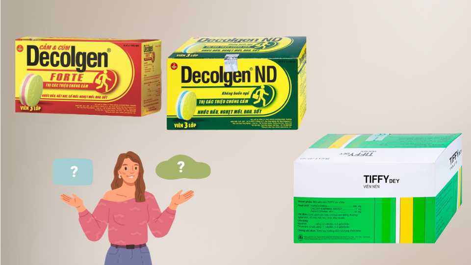 Should the flu should drink decolgen or tiffy? Artwork: Phuong Anh