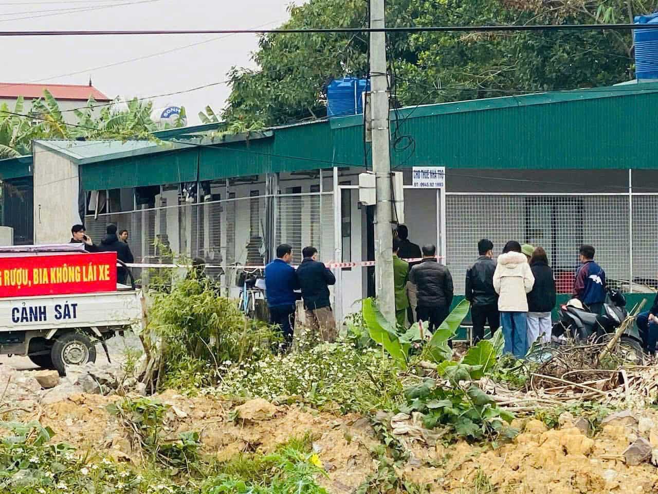 The scene of the inn where the male student committed suicide. Photo: Nguyen Truong