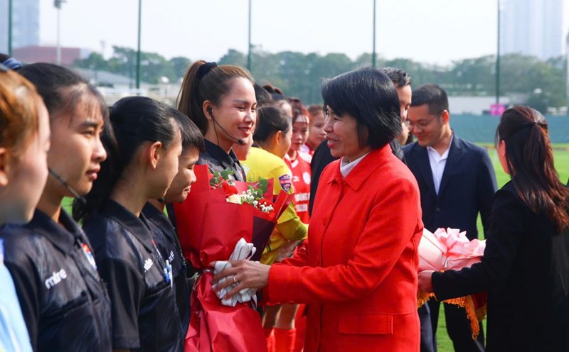 U19 national football tournament 2025 opened in Hanoi. Photo: VFF
