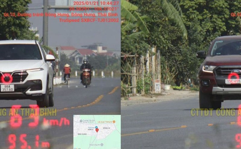 The car was cooled in January. Photo: Thai Binh Police