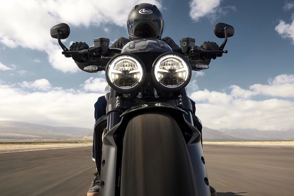 Triumph Rocket 3 Storm is a large model with an impressive engine. Photo: triumph