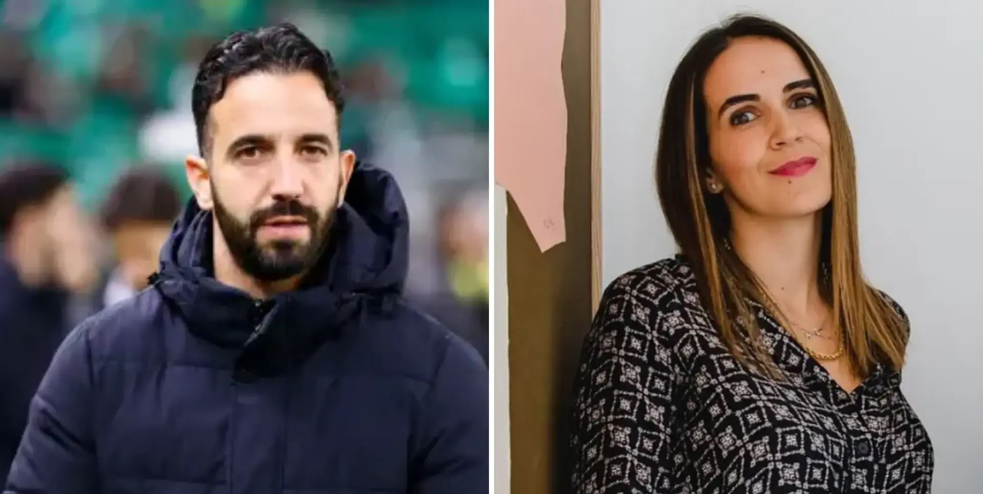 Ruben Amorim and his wife Maria Joao Diogo. Photo: FBNV