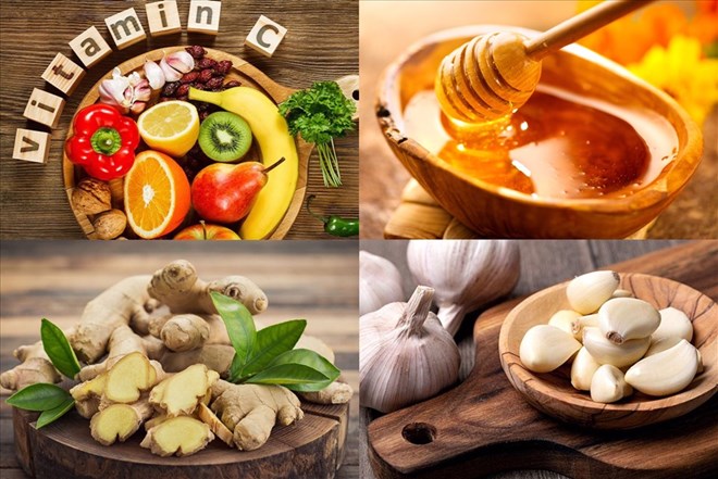 Foods that are good for health, prevent and recover when the flu. Graphic: Thieu Trang