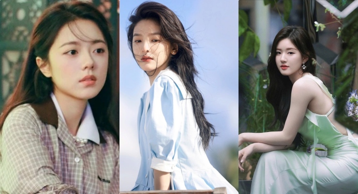 Zhao Jinmai, Zhao Lusi, Zhang Ruo Nan are three new generation youth goddesses. Photo: Producer