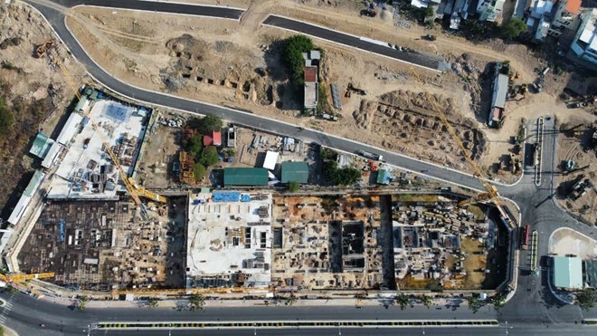 Tan Lap Islet Residential Area Project seen from above at the end of 2024. Photo: Huu Long
