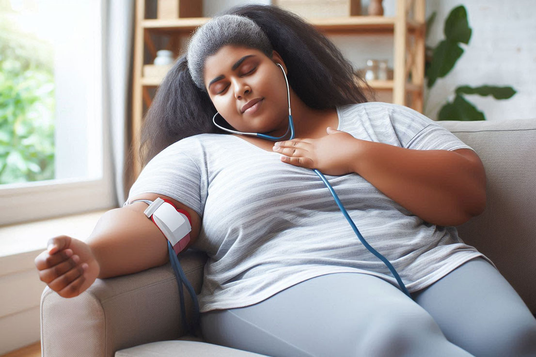 Obesity is not only a physical problem but also a risk factor for cardiovascular health. Photo - AI: Cat Tien