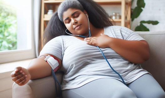 Béo phì không chỉ là một vấn đề về hình thể mà còn là một yếu tố nguy cơ đối với sức khỏe tim mạch. Ảnh - AI: Cát Tiên